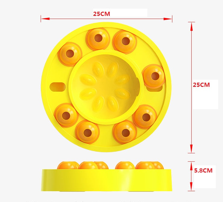 Automatically Feeding Plastic Puzzle Dog Slow Food Bowl